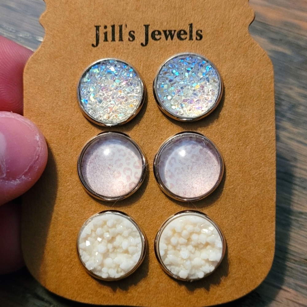 Button Earrings